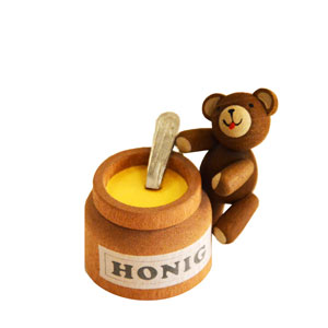 Bär mit Honigtopf
