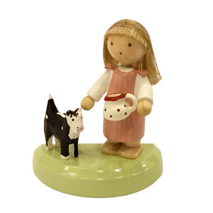 Mädchen mit Katze
