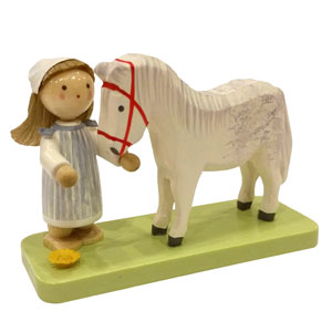 Mädchen mit Pferd