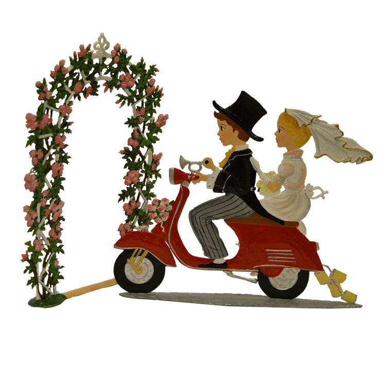 Zinnfiguren Vespa Rosenbogen 7
