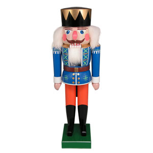Nußknacker König blau