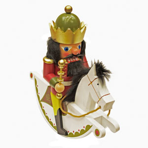 Nussknacker König rot Reiter