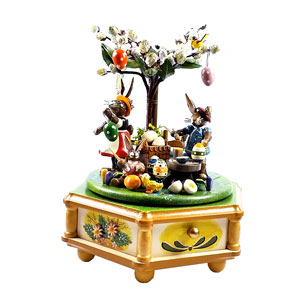 Spieldose fleissige Osterhasen 3