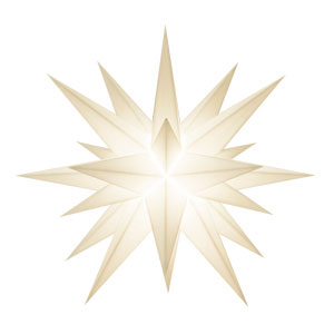 Herrnhuter Stern weiss