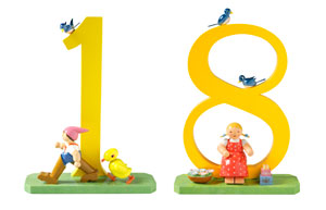 Geburtstagszahl 18 3n
